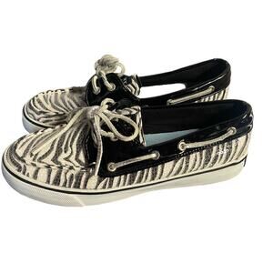 Sperry Sequin Zebra Shoes Size 6.5 Angelfish Loafer